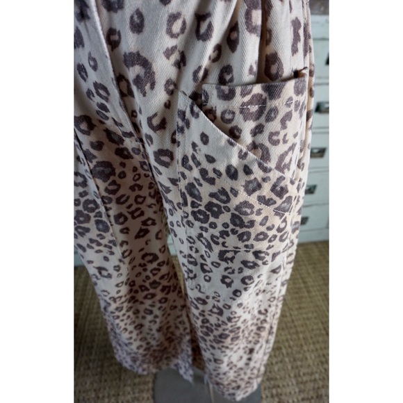 Anthropologie Piper Leopard Utility Jumpsuit New M - Picture 5 of 9